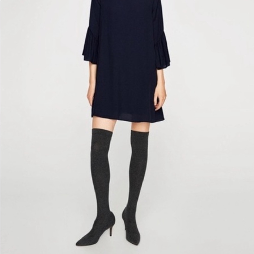 Zara Over the Knee Sock Boots